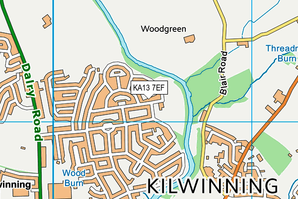 KA13 7EF map - OS VectorMap District (Ordnance Survey) KA13 7EF map - OS VectorMap District (Ordnance Survey)
