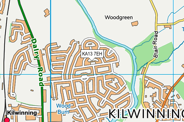 KA13 7EH map - OS VectorMap District (Ordnance Survey) KA13 7EH map - OS VectorMap District (Ordnance Survey)