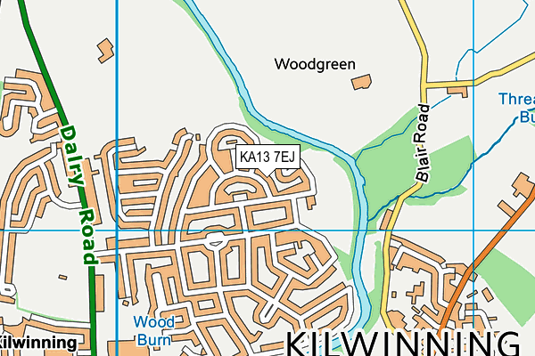 KA13 7EJ map - OS VectorMap District (Ordnance Survey) KA13 7EJ map - OS VectorMap District (Ordnance Survey)