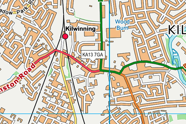 KA13 7GA map - OS VectorMap District (Ordnance Survey) KA13 7GA map - OS VectorMap District (Ordnance Survey)