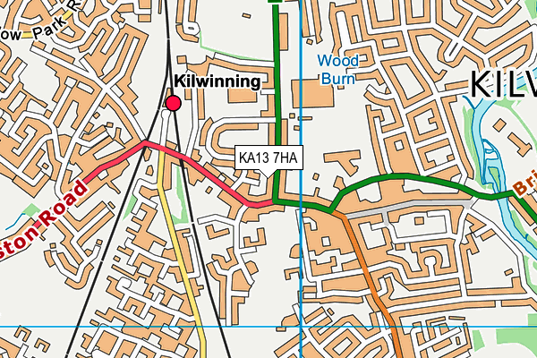 KA13 7HA map - OS VectorMap District (Ordnance Survey) KA13 7HA map - OS VectorMap District (Ordnance Survey)