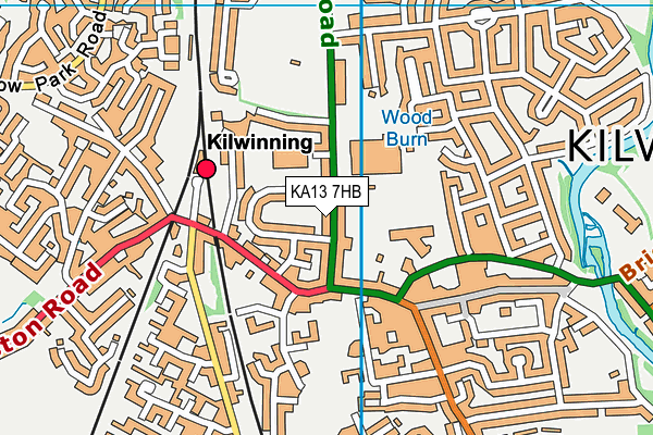 KA13 7HB map - OS VectorMap District (Ordnance Survey) KA13 7HB map - OS VectorMap District (Ordnance Survey)
