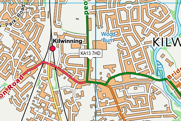 KA13 7HD map - OS VectorMap District (Ordnance Survey) KA13 7HD map - OS VectorMap District (Ordnance Survey)