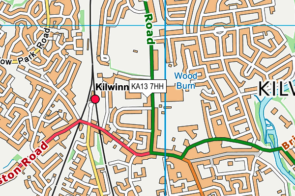 KA13 7HH map - OS VectorMap District (Ordnance Survey)
