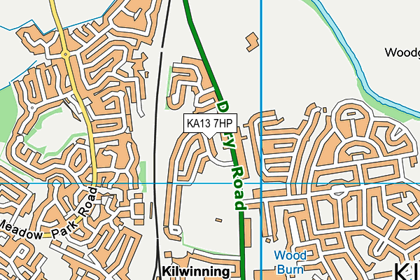 KA13 7HP map - OS VectorMap District (Ordnance Survey) KA13 7HP map - OS VectorMap District (Ordnance Survey)