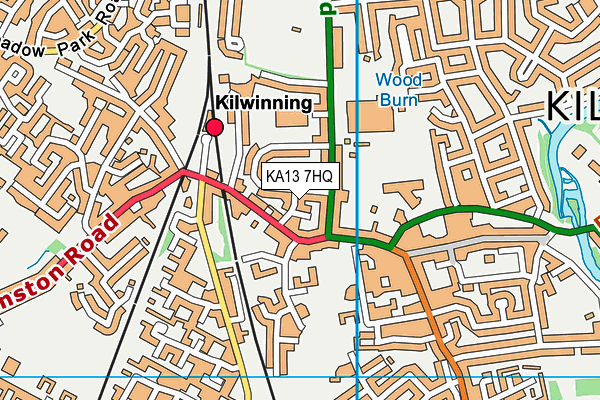 KA13 7HQ map - OS VectorMap District (Ordnance Survey) KA13 7HQ map - OS VectorMap District (Ordnance Survey)