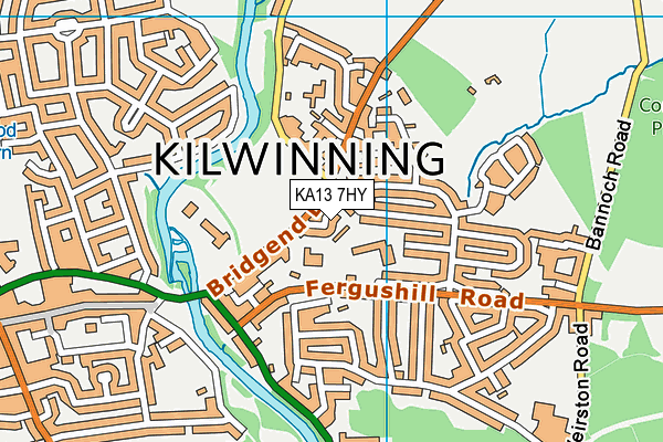 KA13 7HY map - OS VectorMap District (Ordnance Survey) KA13 7HY map - OS VectorMap District (Ordnance Survey)