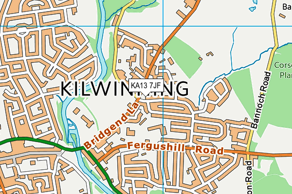 KA13 7JF map - OS VectorMap District (Ordnance Survey) KA13 7JF map - OS VectorMap District (Ordnance Survey)