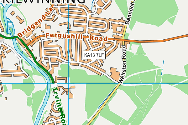 KA13 7LF map - OS VectorMap District (Ordnance Survey) KA13 7LF map - OS VectorMap District (Ordnance Survey)