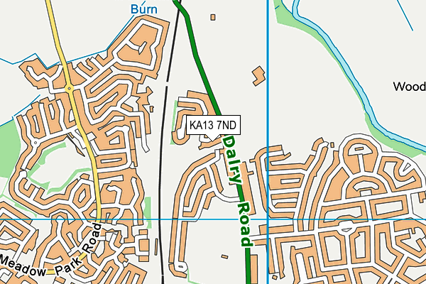 KA13 7ND map - OS VectorMap District (Ordnance Survey) KA13 7ND map - OS VectorMap District (Ordnance Survey)