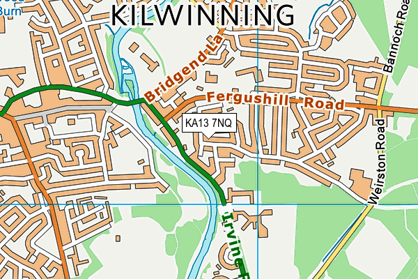 KA13 7NQ map - OS VectorMap District (Ordnance Survey) KA13 7NQ map - OS VectorMap District (Ordnance Survey)