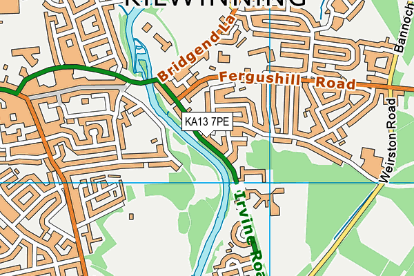 KA13 7PE map - OS VectorMap District (Ordnance Survey) KA13 7PE map - OS VectorMap District (Ordnance Survey)