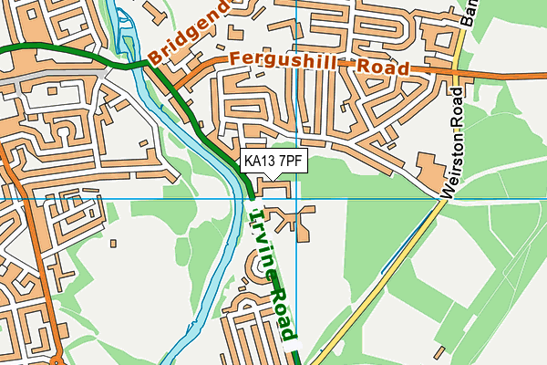 KA13 7PF map - OS VectorMap District (Ordnance Survey) KA13 7PF map - OS VectorMap District (Ordnance Survey)