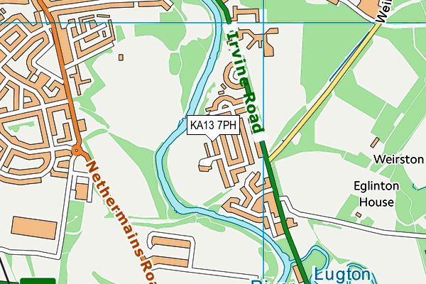 KA13 7PH map - OS VectorMap District (Ordnance Survey) KA13 7PH map - OS VectorMap District (Ordnance Survey)