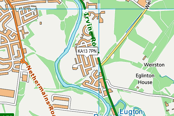 KA13 7PN map - OS VectorMap District (Ordnance Survey) KA13 7PN map - OS VectorMap District (Ordnance Survey)