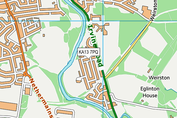 KA13 7PQ map - OS VectorMap District (Ordnance Survey) KA13 7PQ map - OS VectorMap District (Ordnance Survey)