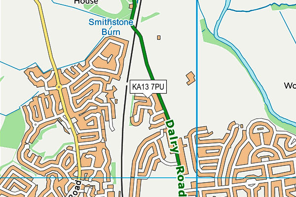 KA13 7PU map - OS VectorMap District (Ordnance Survey) KA13 7PU map - OS VectorMap District (Ordnance Survey)