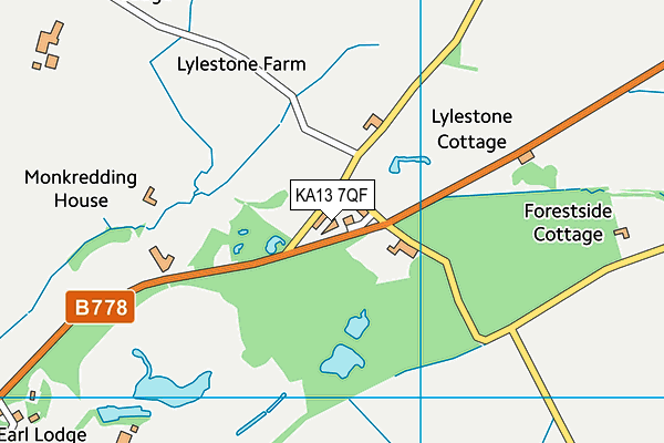 KA13 7QF map - OS VectorMap District (Ordnance Survey) KA13 7QF map - OS VectorMap District (Ordnance Survey)