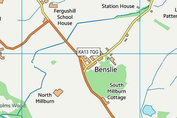 KA13 7QG map - OS VectorMap District (Ordnance Survey) KA13 7QG map - OS VectorMap District (Ordnance Survey)