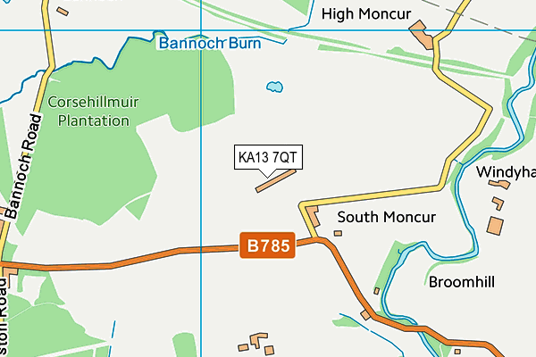 KA13 7QT map - OS VectorMap District (Ordnance Survey) KA13 7QT map - OS VectorMap District (Ordnance Survey)