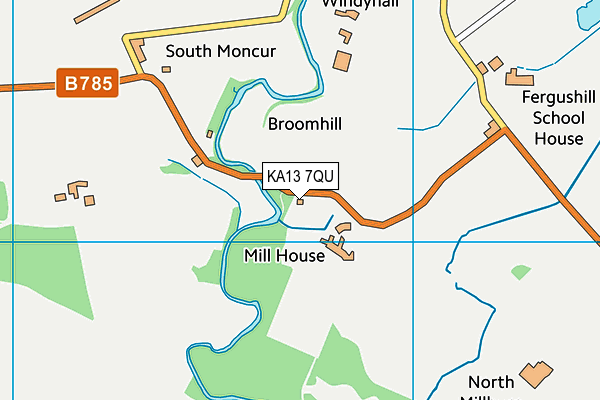 KA13 7QU map - OS VectorMap District (Ordnance Survey) KA13 7QU map - OS VectorMap District (Ordnance Survey)