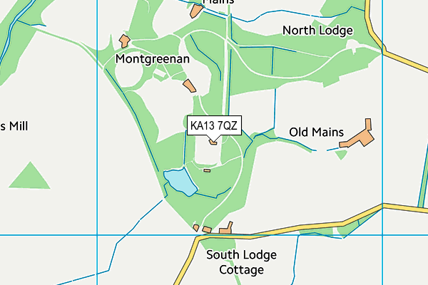 KA13 7QZ map - OS VectorMap District (Ordnance Survey) KA13 7QZ map - OS VectorMap District (Ordnance Survey)