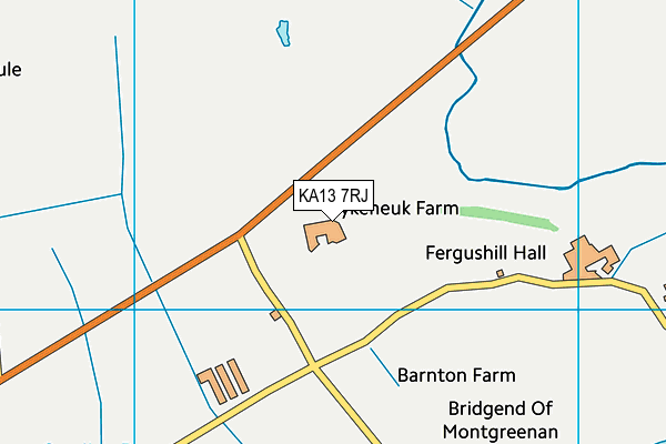 KA13 7RJ map - OS VectorMap District (Ordnance Survey) KA13 7RJ map - OS VectorMap District (Ordnance Survey)