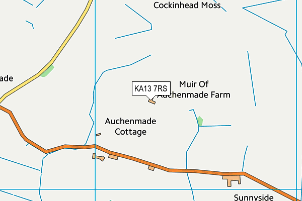 KA13 7RS map - OS VectorMap District (Ordnance Survey) KA13 7RS map - OS VectorMap District (Ordnance Survey)