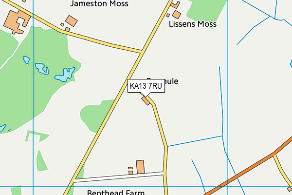 KA13 7RU map - OS VectorMap District (Ordnance Survey) KA13 7RU map - OS VectorMap District (Ordnance Survey)
