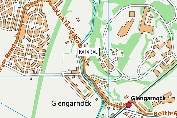 KA14 3AL map - OS VectorMap District (Ordnance Survey)