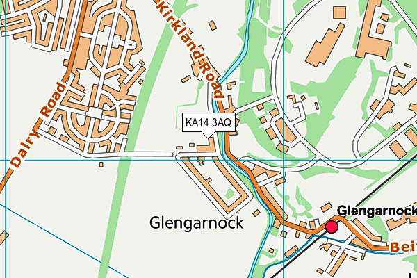 KA14 3AQ map - OS VectorMap District (Ordnance Survey) KA14 3AQ map - OS VectorMap District (Ordnance Survey)