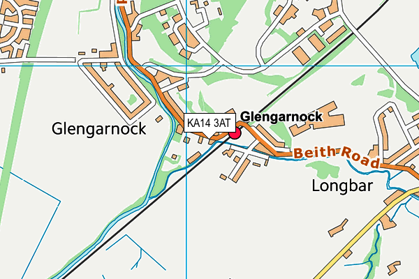 KA14 3AT map - OS VectorMap District (Ordnance Survey) KA14 3AT map - OS VectorMap District (Ordnance Survey)