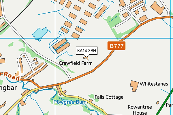 KA14 3BH map - OS VectorMap District (Ordnance Survey) KA14 3BH map - OS VectorMap District (Ordnance Survey)