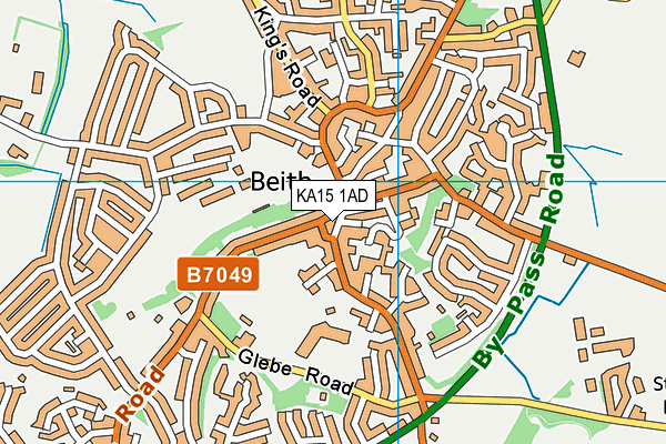 KA15 1AD map - OS VectorMap District (Ordnance Survey) KA15 1AD map - OS VectorMap District (Ordnance Survey)
