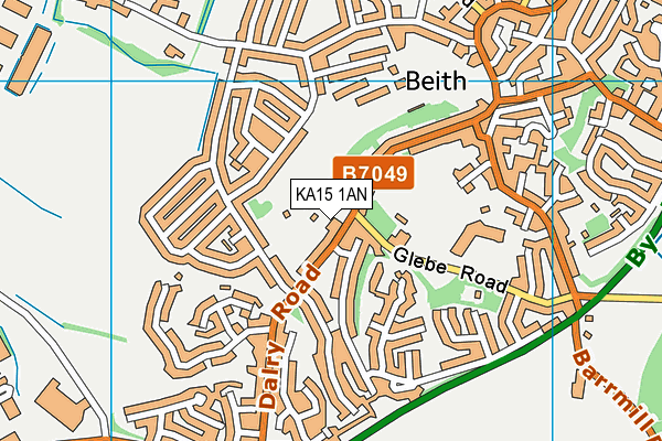 KA15 1AN map - OS VectorMap District (Ordnance Survey) KA15 1AN map - OS VectorMap District (Ordnance Survey)