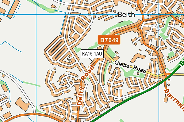 KA15 1AU map - OS VectorMap District (Ordnance Survey) KA15 1AU map - OS VectorMap District (Ordnance Survey)