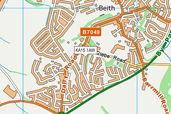 KA15 1AW map - OS VectorMap District (Ordnance Survey) KA15 1AW map - OS VectorMap District (Ordnance Survey)
