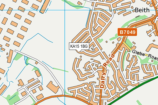 KA15 1BG map - OS VectorMap District (Ordnance Survey) KA15 1BG map - OS VectorMap District (Ordnance Survey)