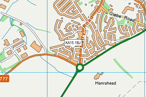 KA15 1BJ map - OS VectorMap District (Ordnance Survey) KA15 1BJ map - OS VectorMap District (Ordnance Survey)