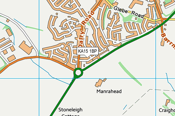 KA15 1BP map - OS VectorMap District (Ordnance Survey) KA15 1BP map - OS VectorMap District (Ordnance Survey)