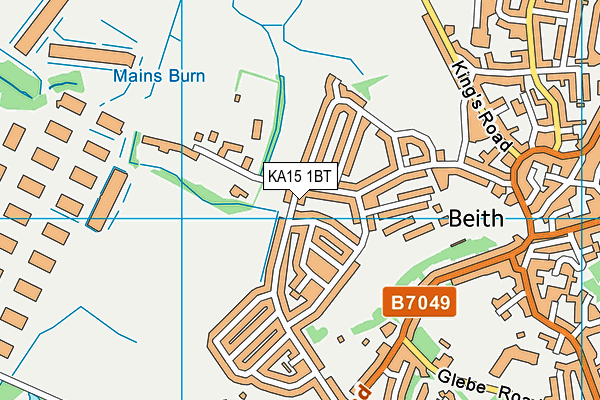 KA15 1BT map - OS VectorMap District (Ordnance Survey) KA15 1BT map - OS VectorMap District (Ordnance Survey)