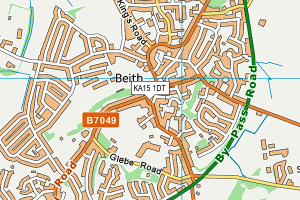 KA15 1DT map - OS VectorMap District (Ordnance Survey) KA15 1DT map - OS VectorMap District (Ordnance Survey)