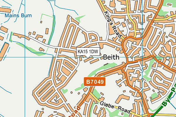 KA15 1DW map - OS VectorMap District (Ordnance Survey) KA15 1DW map - OS VectorMap District (Ordnance Survey)