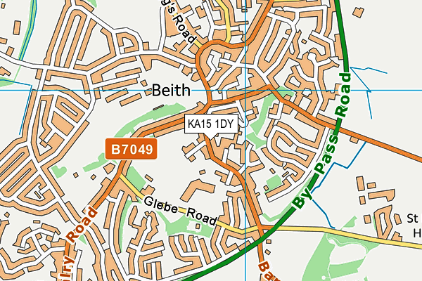 KA15 1DY map - OS VectorMap District (Ordnance Survey) KA15 1DY map - OS VectorMap District (Ordnance Survey)