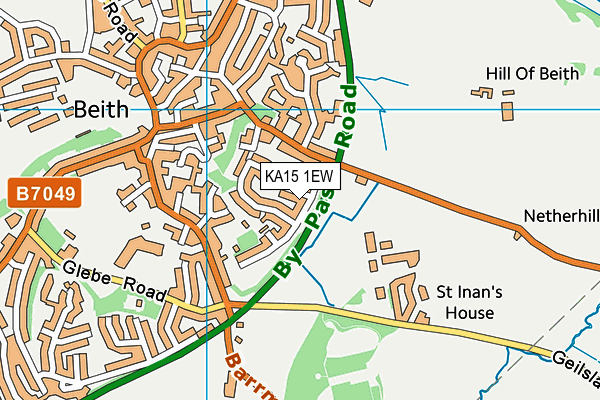 KA15 1EW map - OS VectorMap District (Ordnance Survey) KA15 1EW map - OS VectorMap District (Ordnance Survey)