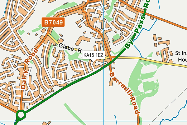 KA15 1EZ map - OS VectorMap District (Ordnance Survey) KA15 1EZ map - OS VectorMap District (Ordnance Survey)