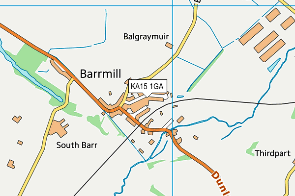 KA15 1GA map - OS VectorMap District (Ordnance Survey) KA15 1GA map - OS VectorMap District (Ordnance Survey)