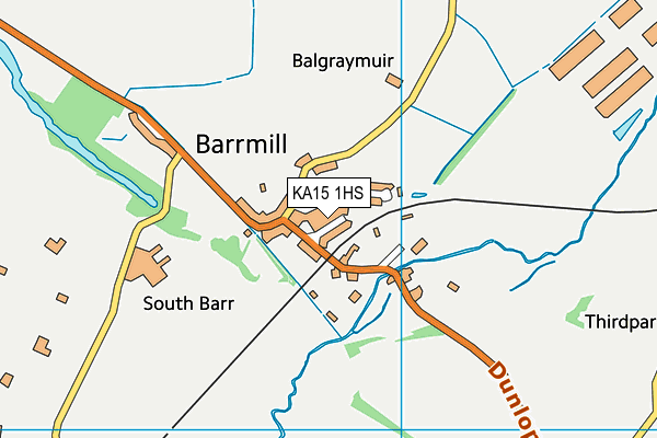 KA15 1HS map - OS VectorMap District (Ordnance Survey) KA15 1HS map - OS VectorMap District (Ordnance Survey)