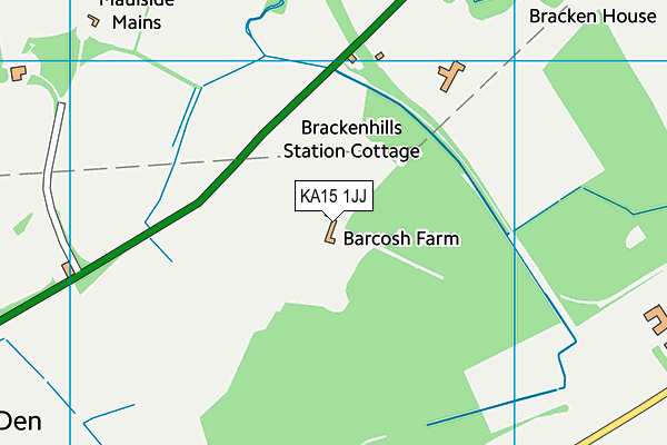 KA15 1JJ map - OS VectorMap District (Ordnance Survey) KA15 1JJ map - OS VectorMap District (Ordnance Survey)