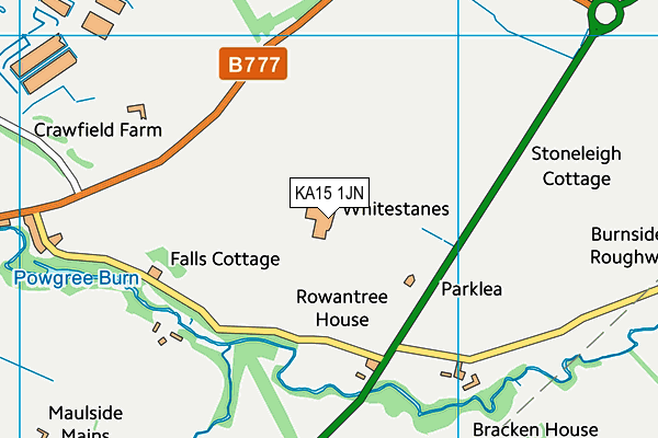 KA15 1JN map - OS VectorMap District (Ordnance Survey) KA15 1JN map - OS VectorMap District (Ordnance Survey)